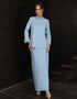 BAJU KURUNG KEDAH DOVIE (DUSTY BLUE)